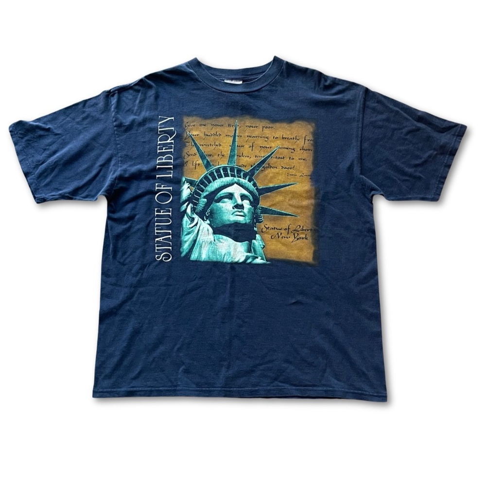 Vintage Statue Of Liberty Short Sleeve T Shirt Men’s Size XL New York City USA